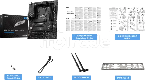 Photo de Carte Mère MSI Pro B760-P WiFi DDR4 (Intel LGA 1700)