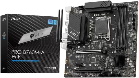 Photo de Carte Mère MSI Pro B760M-A WiFi DDR5 (Intel LGA 1700) Micro ATX