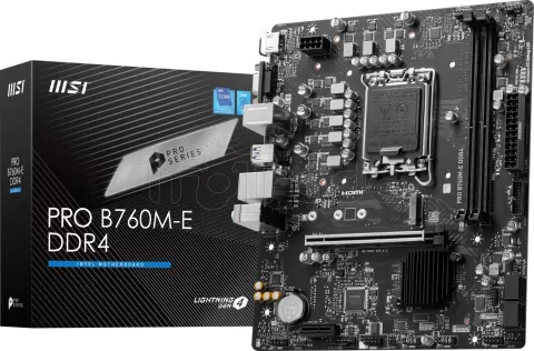 Photo de Carte Mère MSI Pro B760M-E DDR4 (Intel LGA 1700) Micro ATX