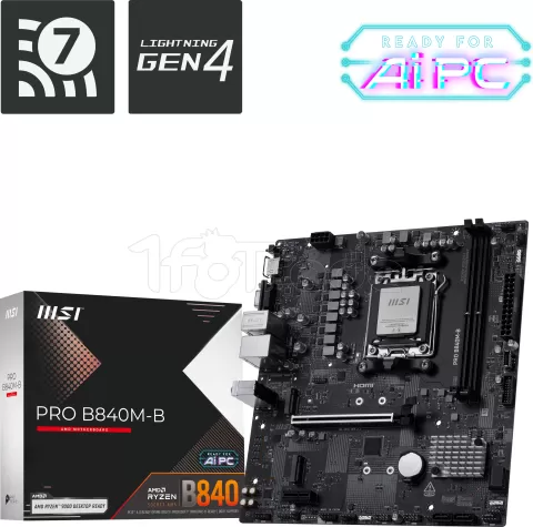 Photo de Carte Mère MSI Pro B840M-B (AM5) Micro ATX