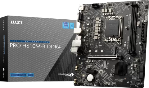 Photo de Carte Mère MSI Pro H610M-B DDR4 (Intel LGA 1700) Micro ATX