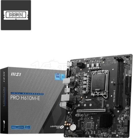 Photo de Carte Mère MSI Pro H610M-E DDR5 (Intel LGA 1700) Micro ATX