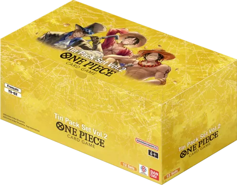 Photo de (Carte One Piece : TS02 Tin Pack Set (3Mod.) (12Box) (Fr)