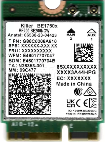 Photo de Carte Réseau M.2 Type 2230 Intel WiFi WiFi 7 BE200 vPro + Bluetooth 5.4