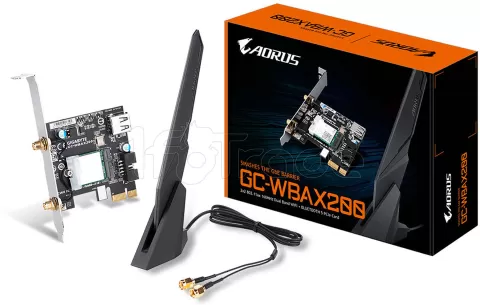 Photo de Carte Réseau PCI-Express Wifi & Bluetooth Gigabyte Aorus WBAX200 (AC2400)