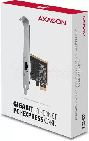 Photo de Carte réseau PCIe RJ45 Axagon PCEE-GRF