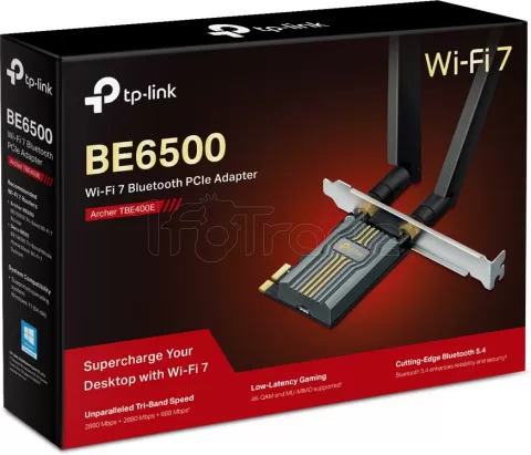 Photo de Carte Réseau PCIe WiFi 7/Bluetooth TP-Link Archer TBE400UH (BE6500)