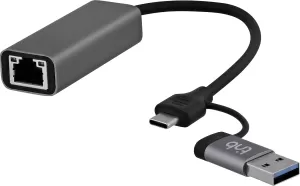 Photo de Carte Réseau USB 3.0 Type A/C T'nB vers RJ45 2500Mbits(Gris)