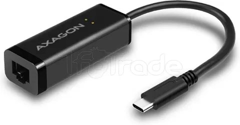 Photo de Carte Réseau USB-C 3.1 Axagon ADE-SRC vers RJ45 Gigabit (Gris)