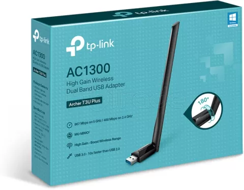 Photo de Carte Réseau USB WiFi TP-Link Archer T3U Plus (AC1300)