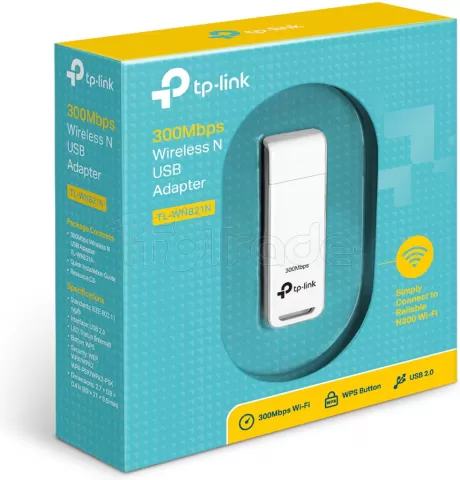 Photo de Carte Réseau USB WIFI TP-Link TL-WN821N (300N)