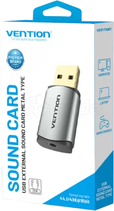 Photo de Carte son externe USB Vention (Gris)