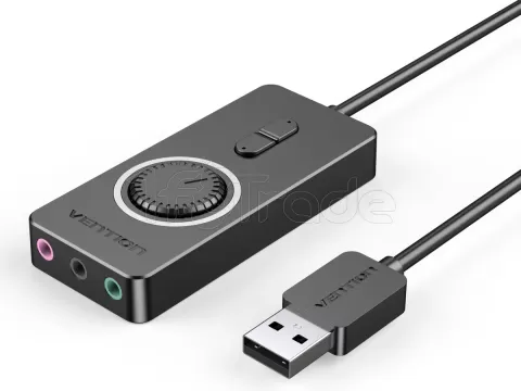 Photo de Carte son Externe Vention avec contrôle de volume 0.15m (Noir)