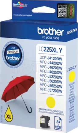 Photo de Cartouche d'encre Brother LC225 XL (Jaune)