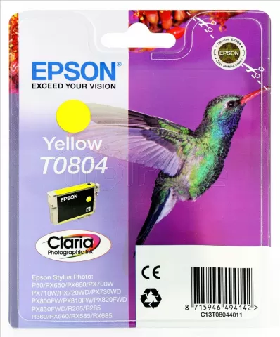Photo de Cartouche d'encre Epson Colibri T0804 (Jaune)