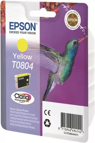 Photo de Cartouche d'encre Epson Colibri T0804 (Jaune)