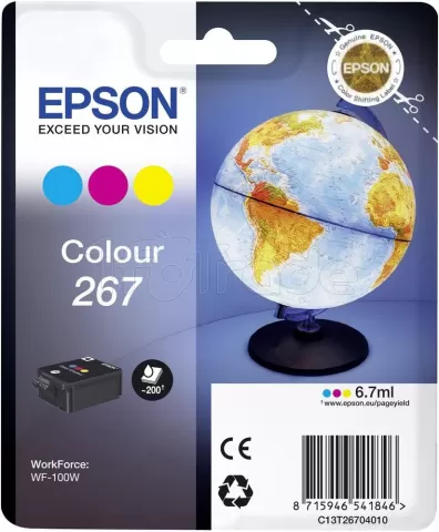 Photo de Cartouche d'encre Epson Globe 267 (3 Couleur)