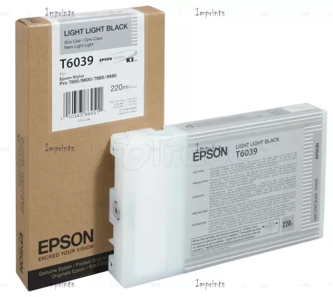 Photo de Cartouche d'encre Epson T603900 (Gris clair)