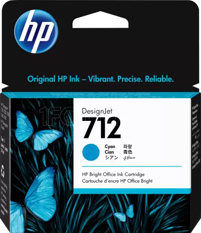 Photo de Cartouche d'encre HP 712 DesignJet (Cyan)
