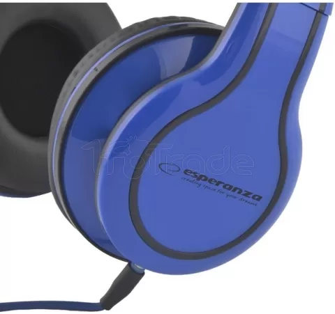 Photo de Casque Esperanza Blues EH136B avec Contrôle du Volume (Bleu)