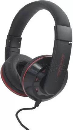 Photo de Casque Esperanza Coral EH144K avec Contrôle du Volume (Noir)