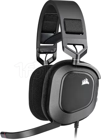 Photo de Casque Gamer filaire Corsair HS80 RGB (Noir)