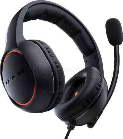 Photo de Casque Gamer filaire Cougar HX330 (Noir/Orange)