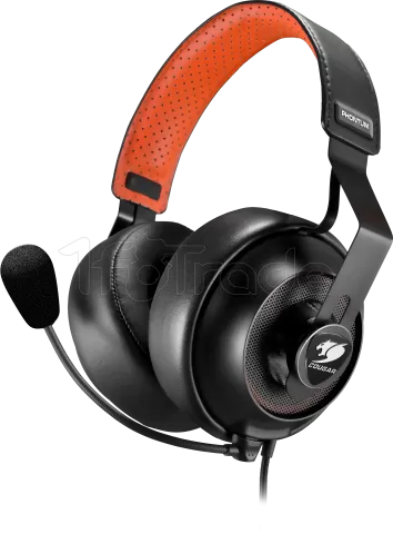 Photo de Casque Gamer filaire Cougar Phontum S (Noir/Orange)