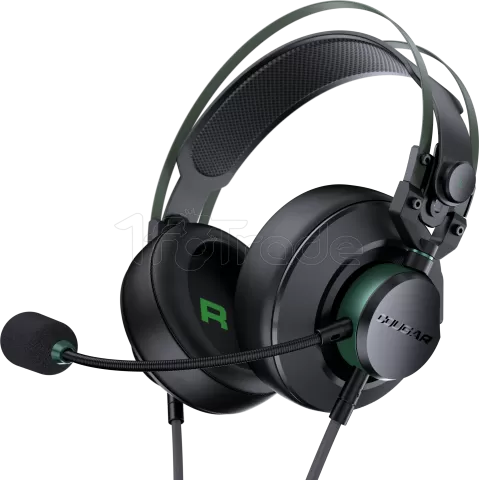 Photo de Casque Gamer filaire Cougar VM410 (Noir/Vert)