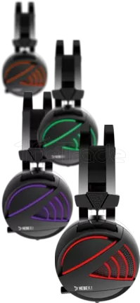 Photo de Casque Gamer filaire Gamdias Hebe E1 RGB (Noir)
