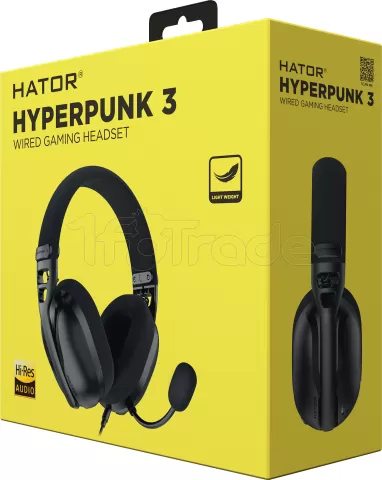 Photo de Casque Gamer filaire Hator Hyperpunk 3 USB (Noir)