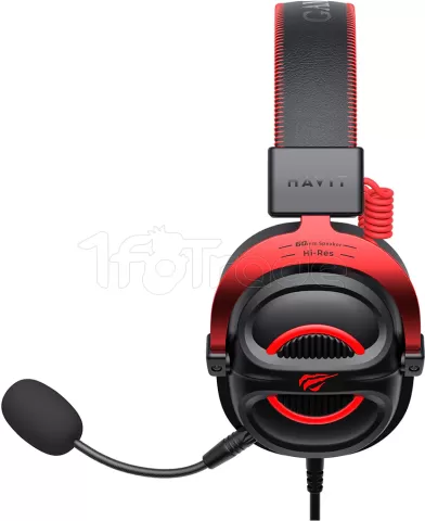Photo de Casque Gamer filaire Havit Fuxi H2002E Pro (Noir/Rouge)