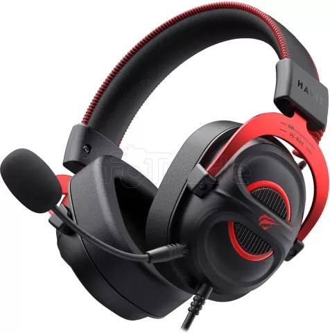 Photo de Casque Gamer filaire Havit Fuxi H2002E Pro (Noir/Rouge)