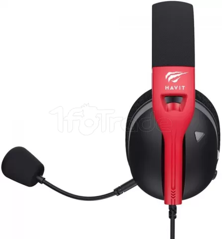 Photo de Casque Gamer filaire Havit Fuxi H5d (Noir/Rouge)