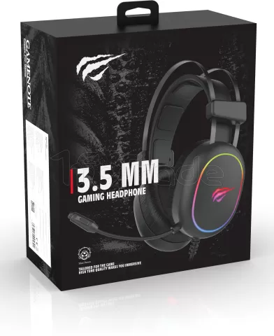 Photo de Casque Gamer filaire Havit H2016D RGB (Noir)