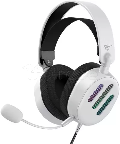 Photo de Casque Gamer filaire Havit H2038U RGB (Blanc)