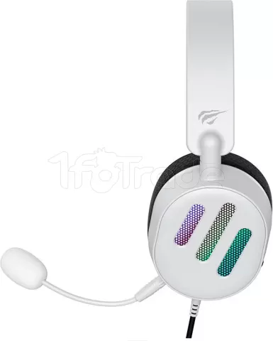 Photo de Casque Gamer filaire Havit H2038U RGB (Blanc)