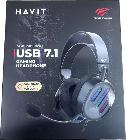 Photo de Casque Gamer filaire Havit H2038U RGB (Noir)