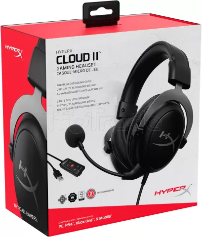 Photo de Casque Gamer filaire HyperX Cloud II (Noir/Gris)