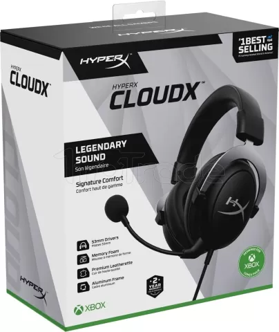 Photo de Casque Gamer filaire HyperX CloudX (Noir/Gris)