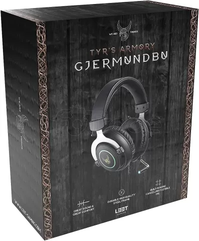 Photo de Casque Gamer filaire L33T Gaming Gjermundbu LED (Noir)