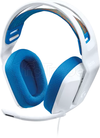 Photo de Casque Gamer filaire Logitech G335 (Blanc/Bleu)