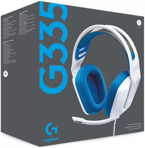 Photo de Casque Gamer filaire Logitech G335 (Blanc/Bleu)