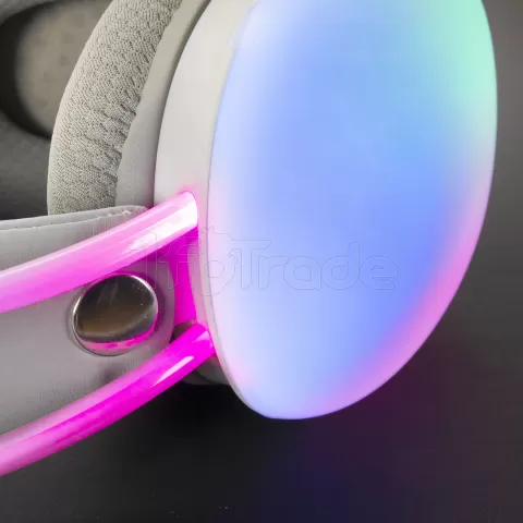 Photo de Casque Gamer filaire Mars Gaming MH-Glow RGB (Blanc)