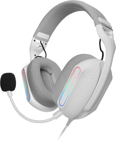 Photo de Casque Gamer filaire Mars Gaming MH-Pro RGB (Blanc)