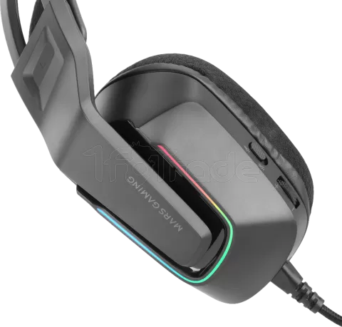 Photo de Casque Gamer filaire Mars Gaming MH-Strike RGB (Noir)