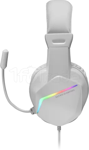 Photo de Casque Gamer filaire Mars Gaming MH122 RGB (Blanc)