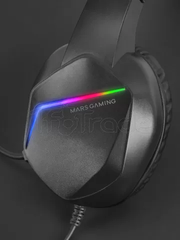 Photo de Casque Gamer filaire Mars Gaming MH122 RGB (Noir)