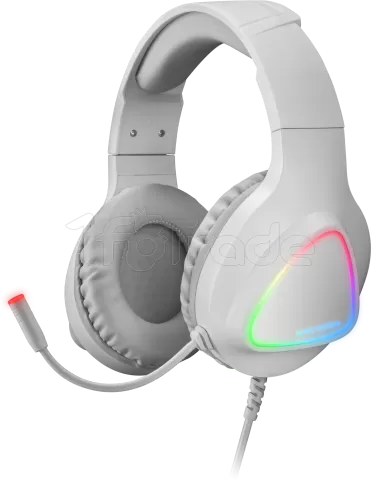 Photo de Casque Gamer filaire Mars Gaming MH222 RGB (Blanc)