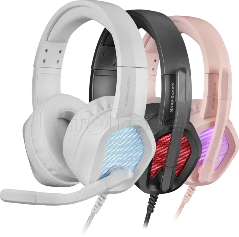 Photo de Casque Gamer filaire Mars Gaming MH320 RGB (Blanc)